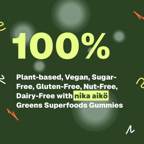 Etiqueta de ingredientes en gomitas nika aiko