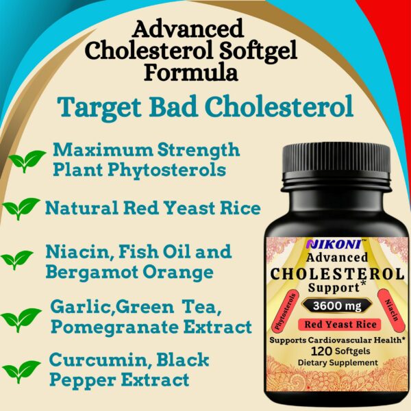 Nikoni cápsulas blandas 14 en 1 control de colesterol