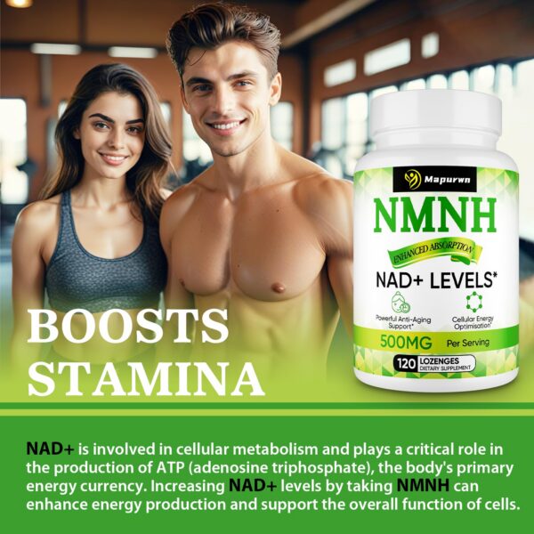 NMNH suplemento sin gluten para salud celular y energía