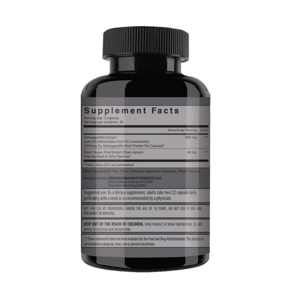 NooMost Ashwagandha con pimienta negra para mejor absorción