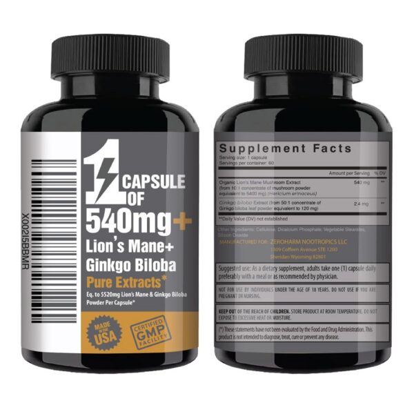 Version 1.0.0 Suplemento superfood vegano NooMost Lion's Mane