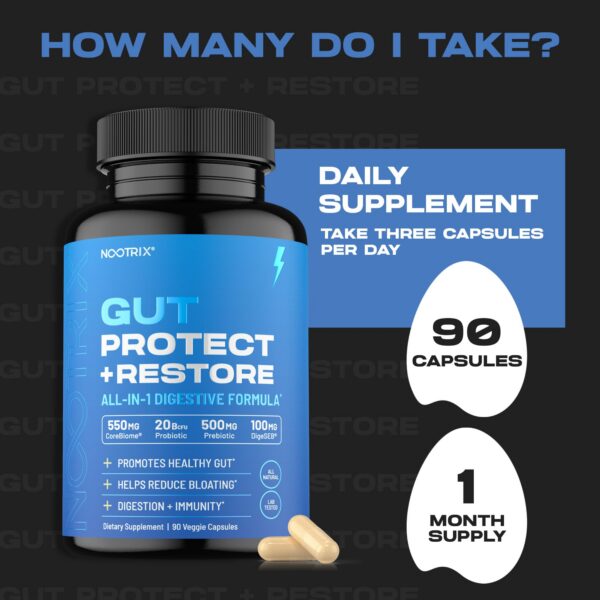 Nootrix Gut Protect cápsulas para flora intestinal saludable