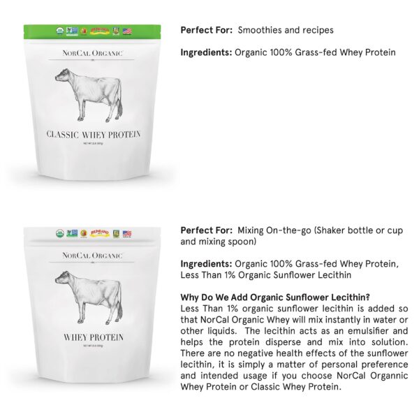 Certificaciones en etiqueta NorCal Organic