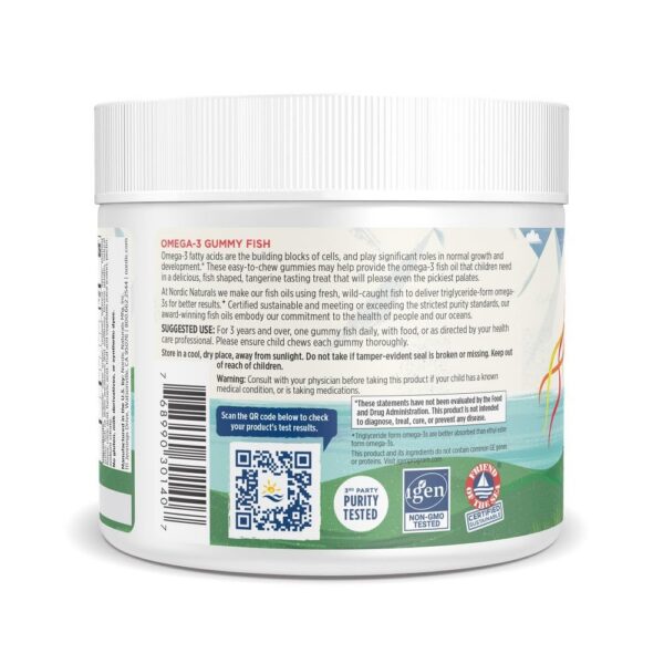 Frasco de gomitas Nordic Naturals Omega-3