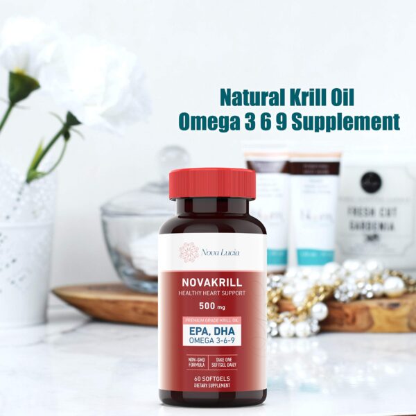 Etiqueta con EPA y DHA en la botella