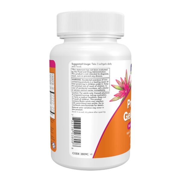 Vista lateral del envase NOW Prenatal