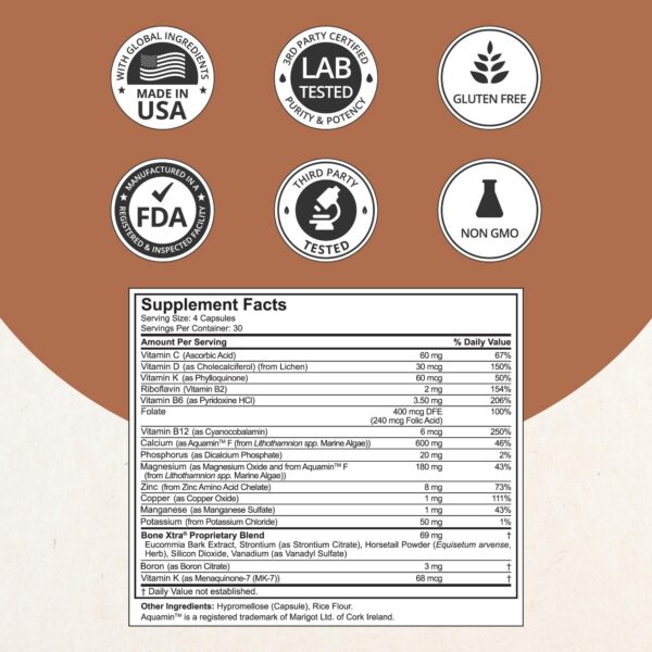 Resumen de ingredientes Bone Xtra