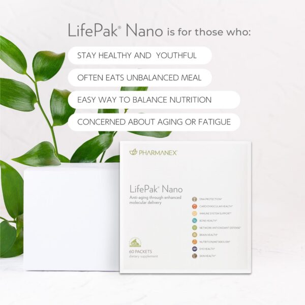 Vista cercana de sachets LifePak Nano