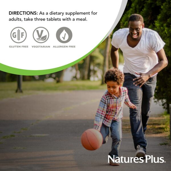 Tabletas vegetarianas Vegetales Mixtos Natures Plus 1300 mg