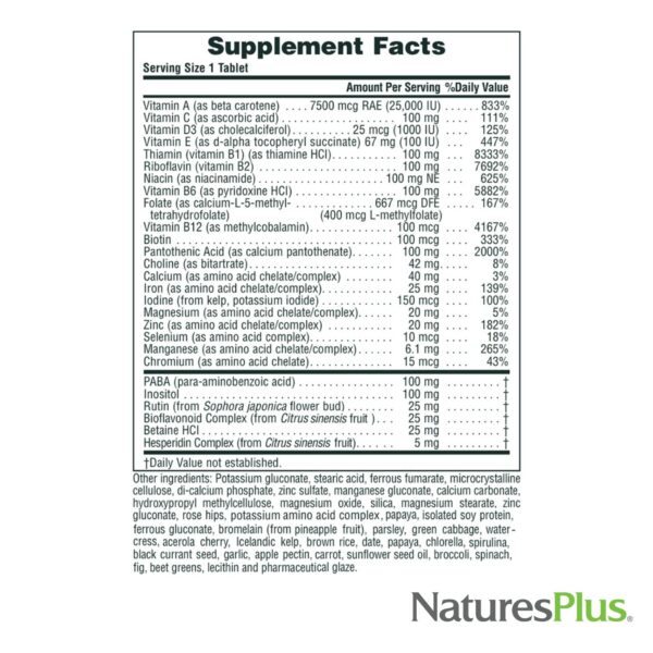 Version 1.0.0 Nuevo diseño empaque NaturesPlus Ultra II multivitamínico