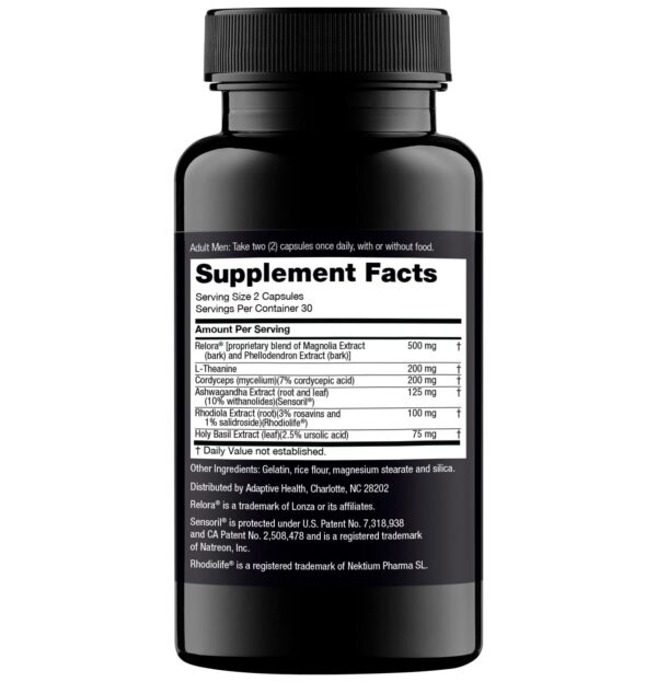 Nugenix Cortisol Control cápsulas sobre fondo blanco