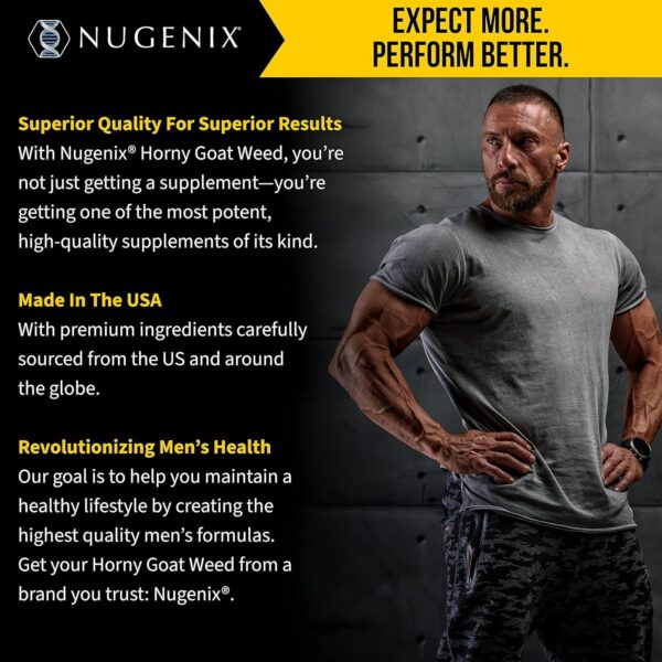 Nugenix Horny Goat Weed suplemento vitalidad masculina 30 cápsulas