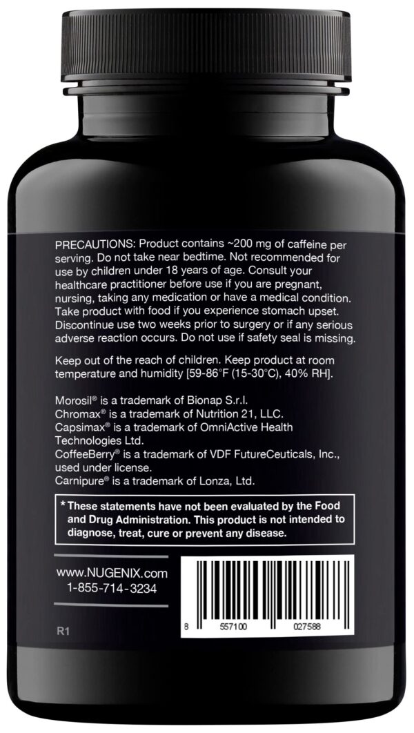 Detalle de etiqueta Nugenix Thermo