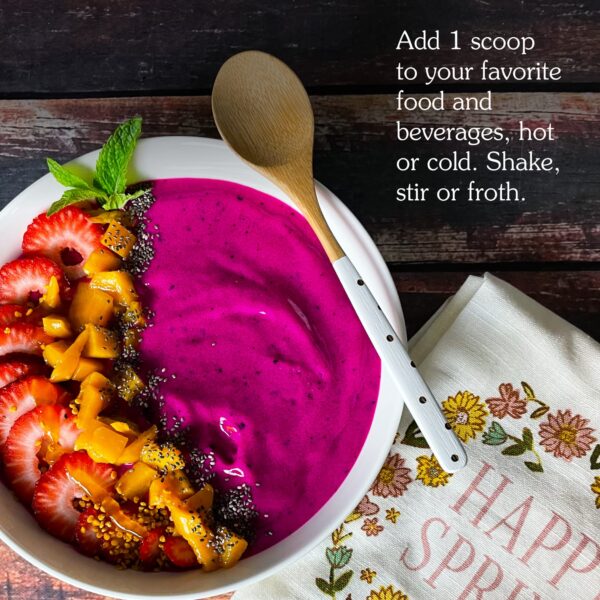 Version 1.0.0 Mezcla de colágeno en smoothie saludable