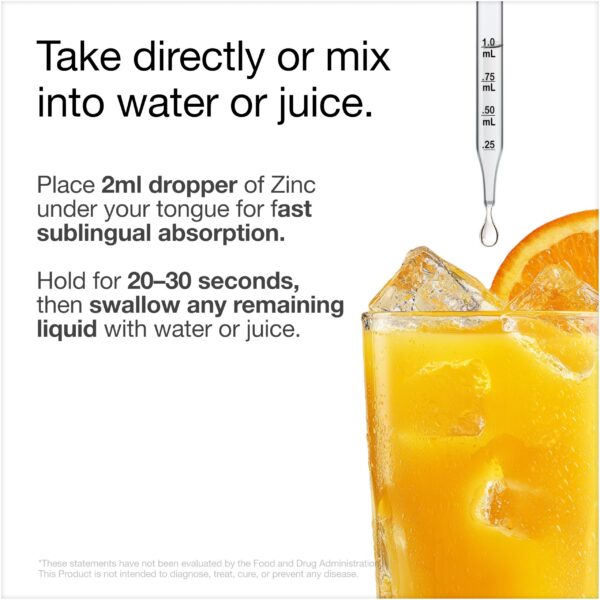 Frasco de zinc Nursh+ en primer plano