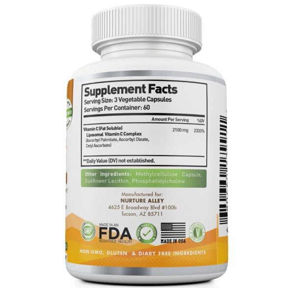 NURTURE ALLEY cápsulas vitamina c antioxidante para salud