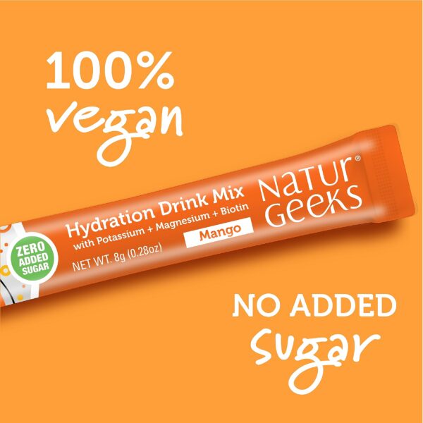 Detalle de sabores mango y sauco