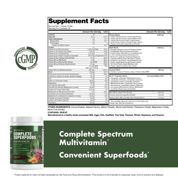 Version 1.0.0 NutraOne Probiotic Blend frasco