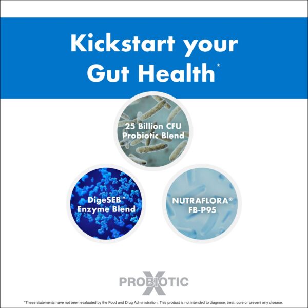 Etiqueta frontal de ProbioticX