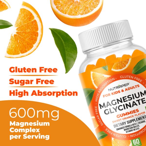 Detalle de textura gomitas NutraPep glicinato magnesio