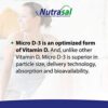 Nutrasal gotas vitamina D3 para salud ósea y piel