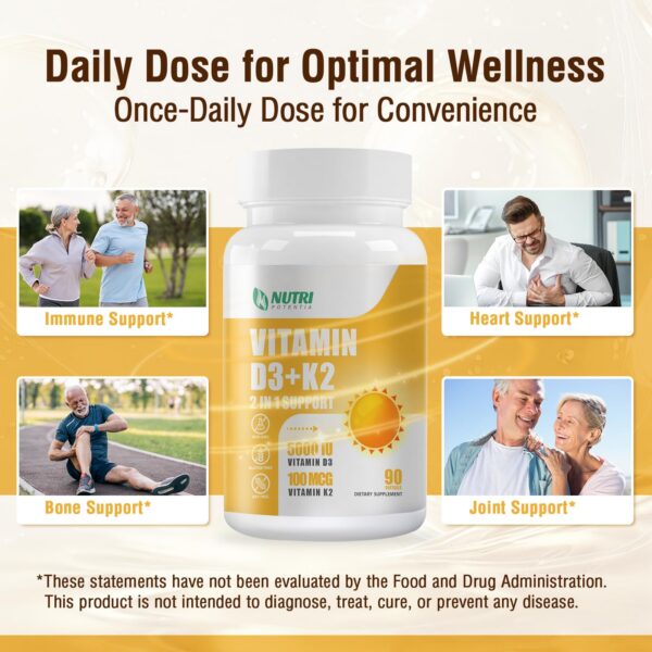 Ingredientes de D3 K2 en la etiqueta