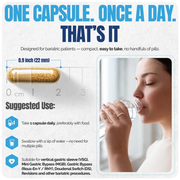 Envase del multivitamínico bariátrico sin hierro