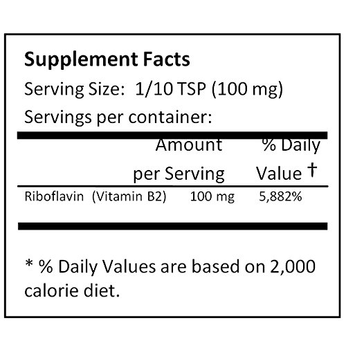 Nutrición Riboflavina en polvo NuSci