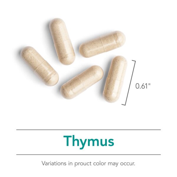 Frasco y etiqueta de Nutricology Thymus