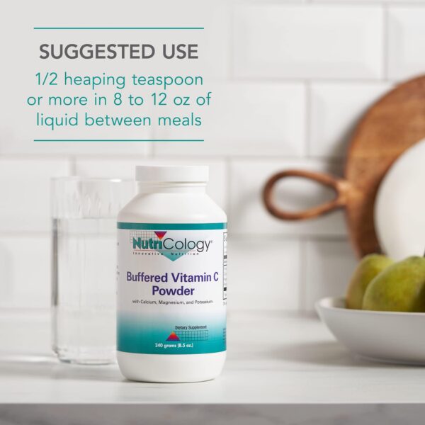 Top view of Nutricology vitamin C container