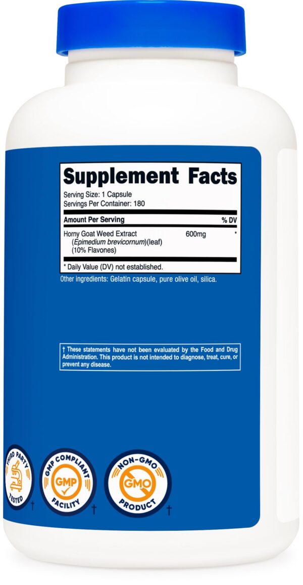 Version 1.0.0 Nutricost 180 cápsulas Horny Goat Weed extracto natural