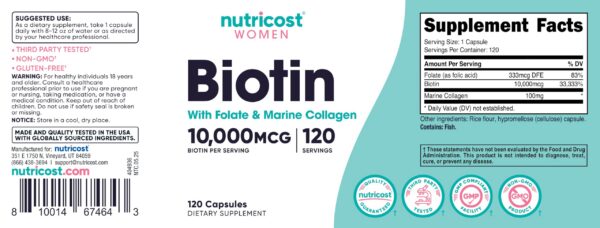 Frasco y cápsulas en fondo blanco