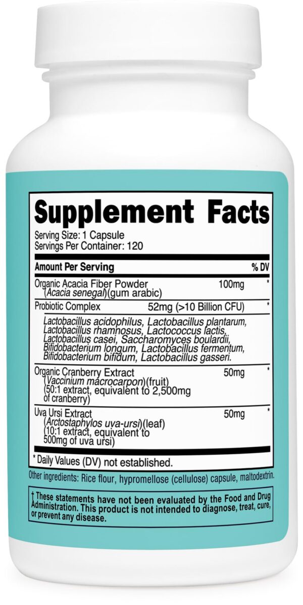 Nutricost cápsulas probióticas para mujeres vista superior