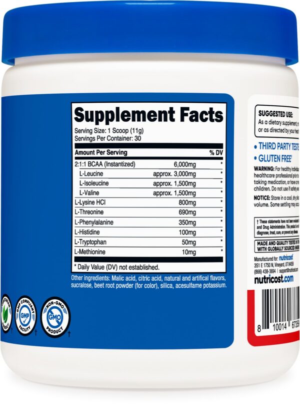 Empaque con logotipo Nutricost