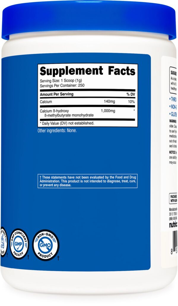 Envase de Nutricost HMB con etiqueta