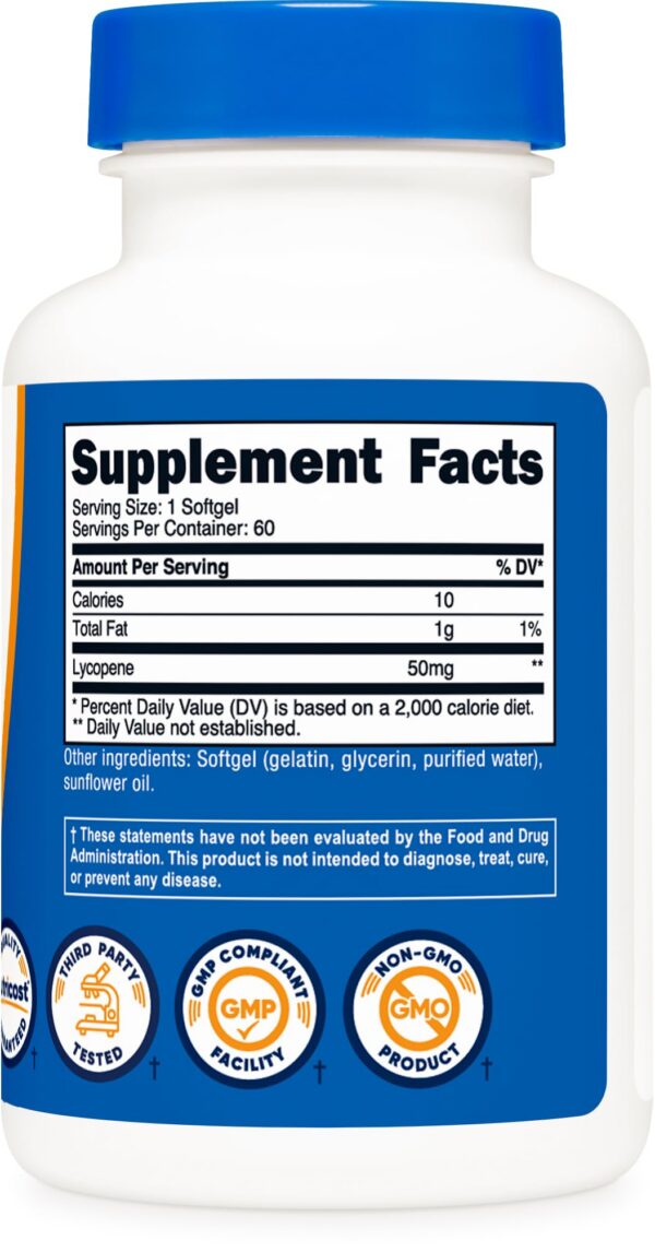 Version 1.0.0 Interior de la tapa Nutricost Licopeno