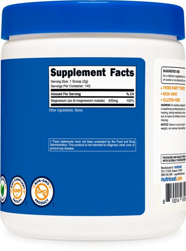 Frasco con tapa y etiqueta completa