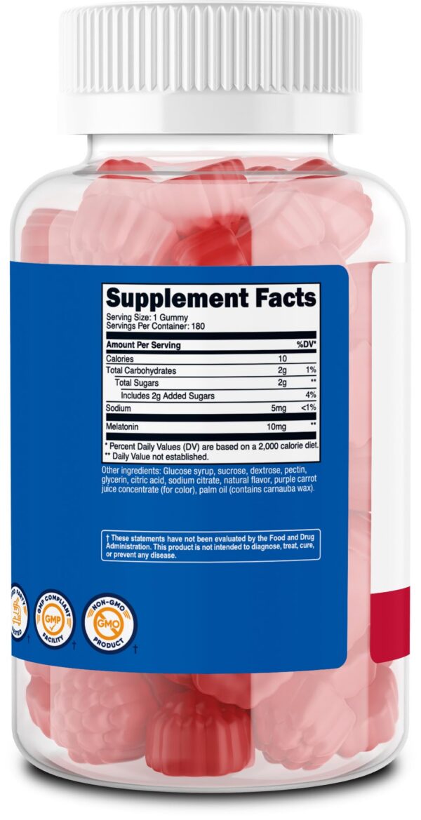 Nutricost melatonina 10 mg gomitas sabor fresa suplemento natural