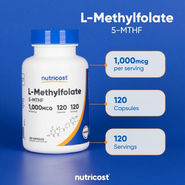 Methylfolate 1000mcg porción en envase