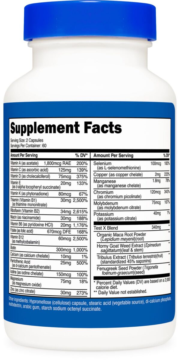 Nutricost Multivitamin fabricado en instalación FDA