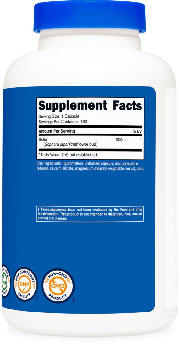 Version 1.0.0 Nutricost Rutin cápsulas vegetarianas para salud diaria