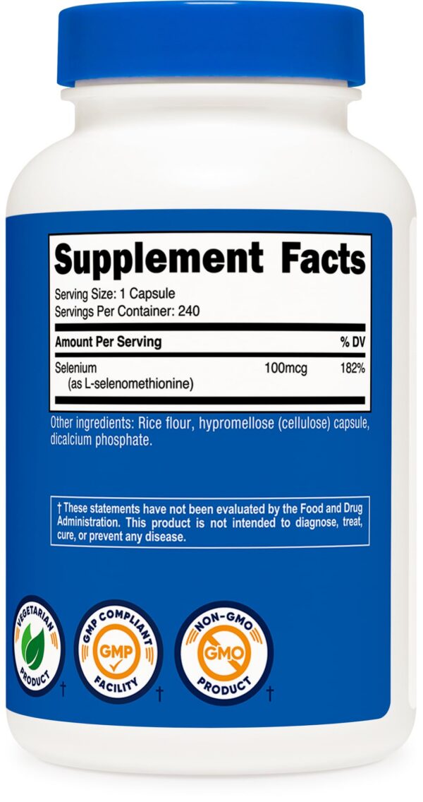 Version 1.0.0 Nutricost Selenium 240 cápsulas