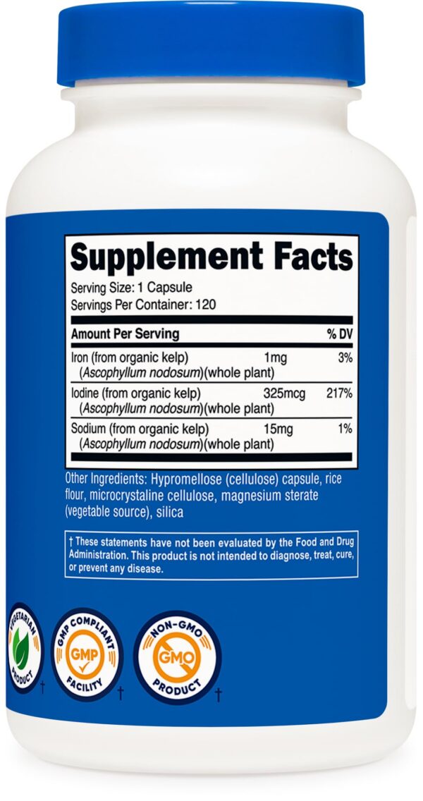 Interior de caja de Nutricost Yodo