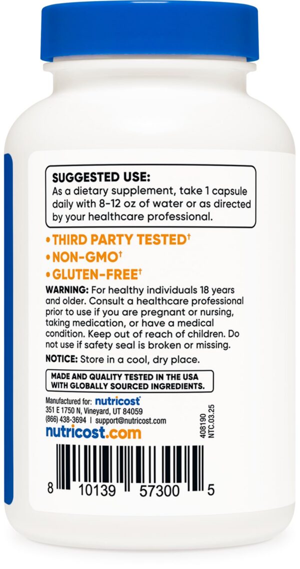 Version 1.0.0 Capsulas vegetales zinc picolinato 50 mg