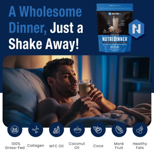 Batido nocturno con NutriDinner y hielo