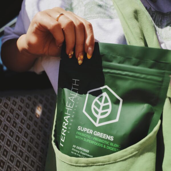 Nutrientes naturales en polvo Super Greens para un estilo de vida sano