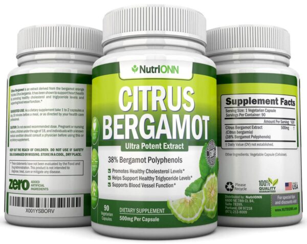 Nutrionn Citrus Bergamot 90 cápsulas extracto natural premium