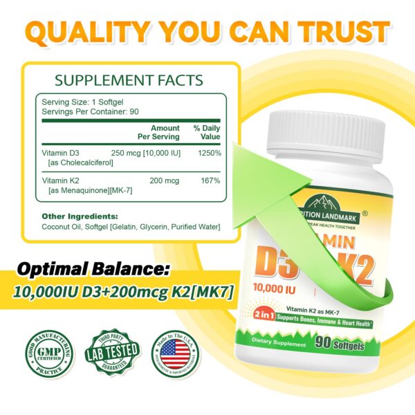 Etiqueta nutricional de Nutriselect D3+K2