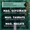 Etiqueta nutricional de Calm Bundle