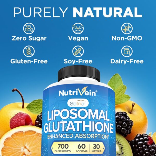 Suplementos naturales Nutrivein musgo marino y glutatión